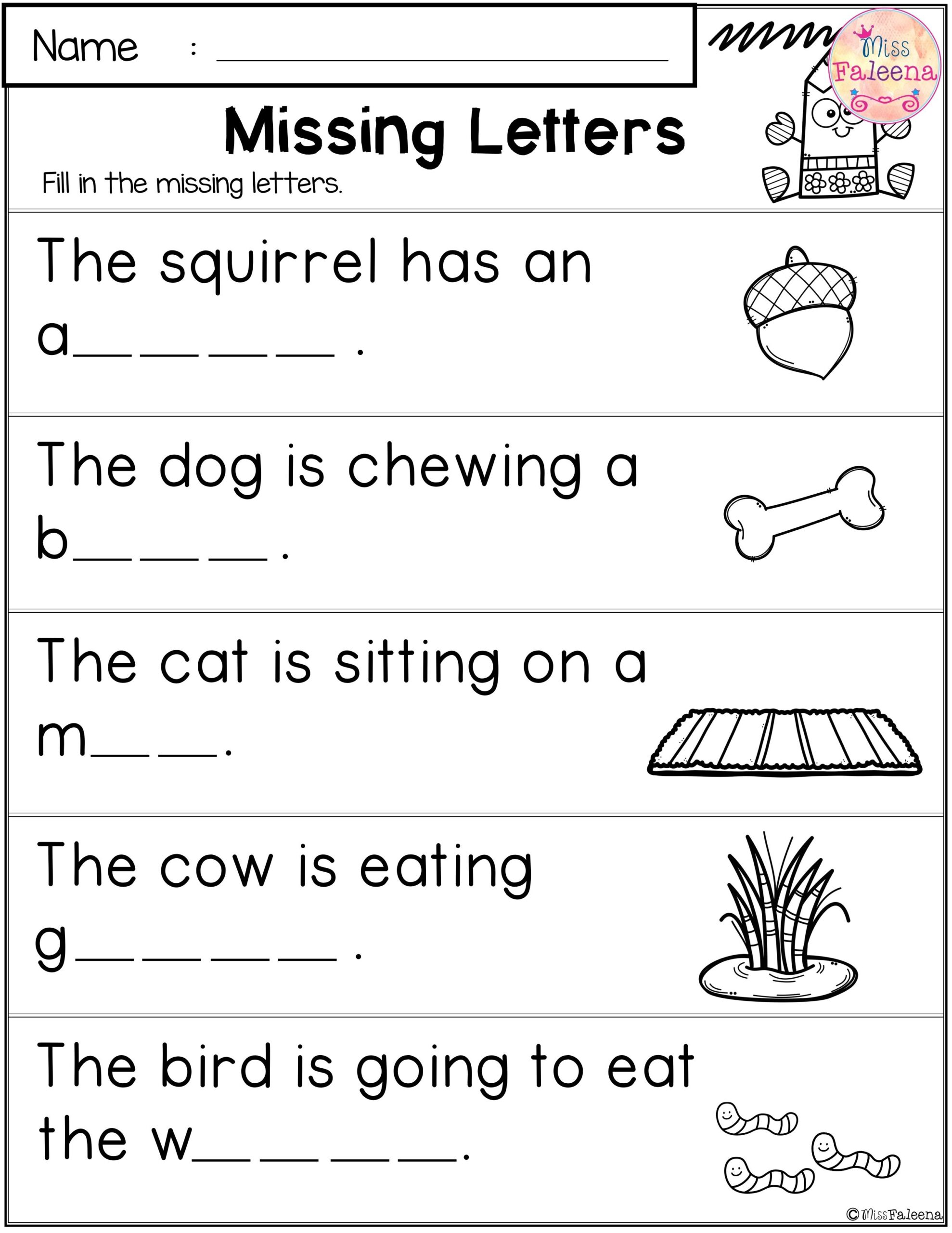 Grade 1 Writing Worksheets Free Printable