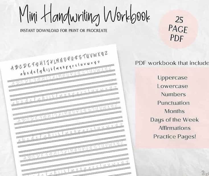 Handwriting Practice Sheets Aesthetic Discountable Price Rbk bm