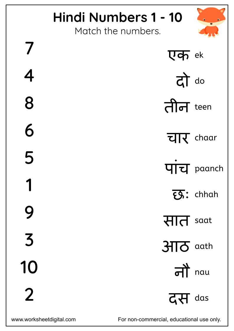 Hindi Worksheets Worksheet Digital Worksheets Library