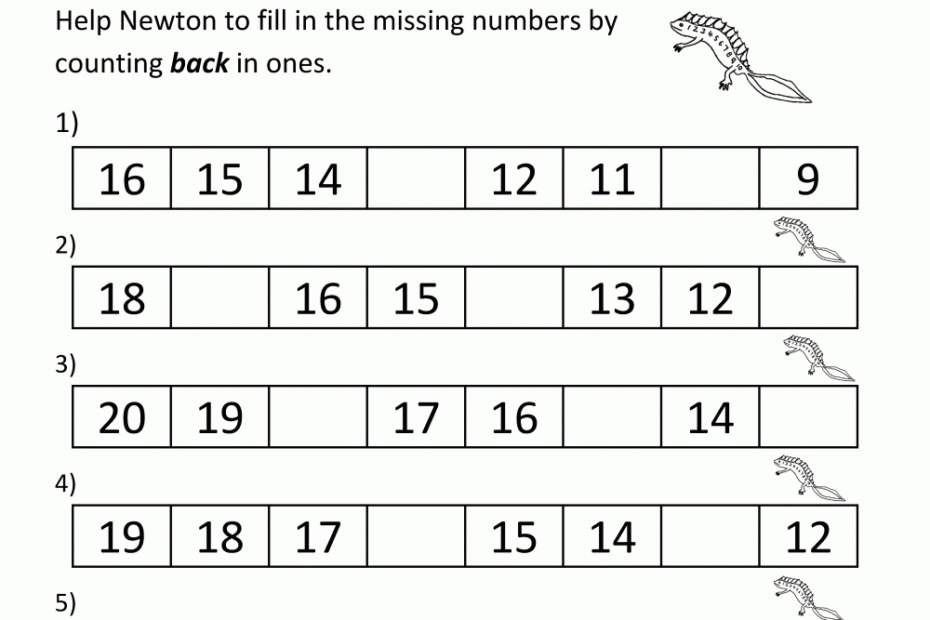 Kindergarten Counting Worksheets Sequencing To 25 Free Printable