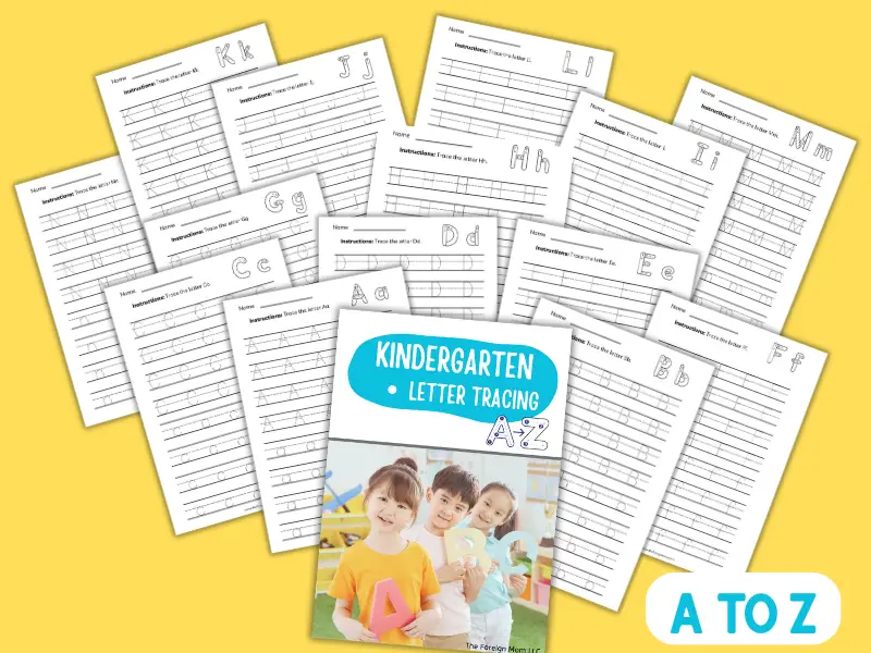 Kindergarten Letter Tracing Worksheets FREE Printable To Boost Learning 