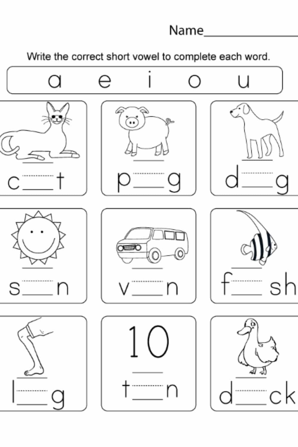 Kindergarten Phonics Worksheets Printable Preschool Worksheets 