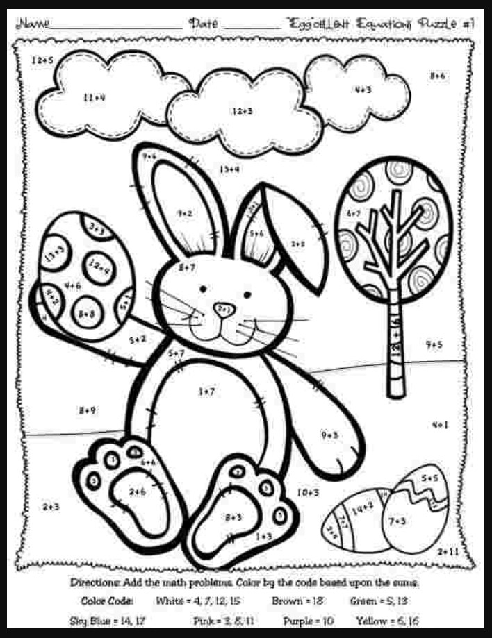Kindergarten Worksheets Free Printable Easter Activity Kindergarten 