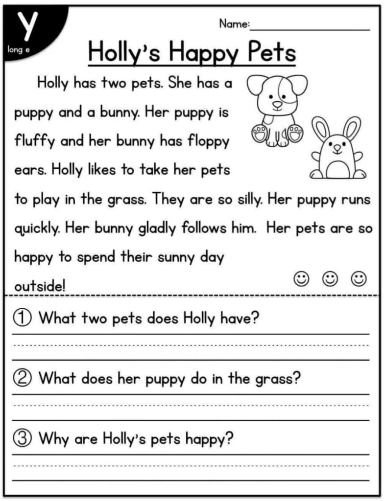 Kindergarten Worksheets Reading Reading Worksheet Printable