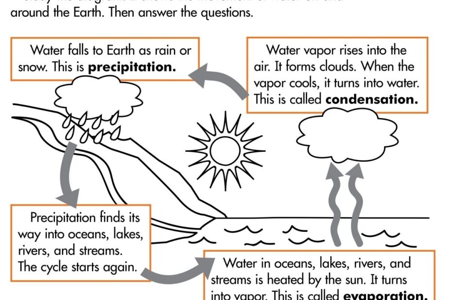Labeling The Water Cycle Worksheet Answers Pdf Thekidsworksheet