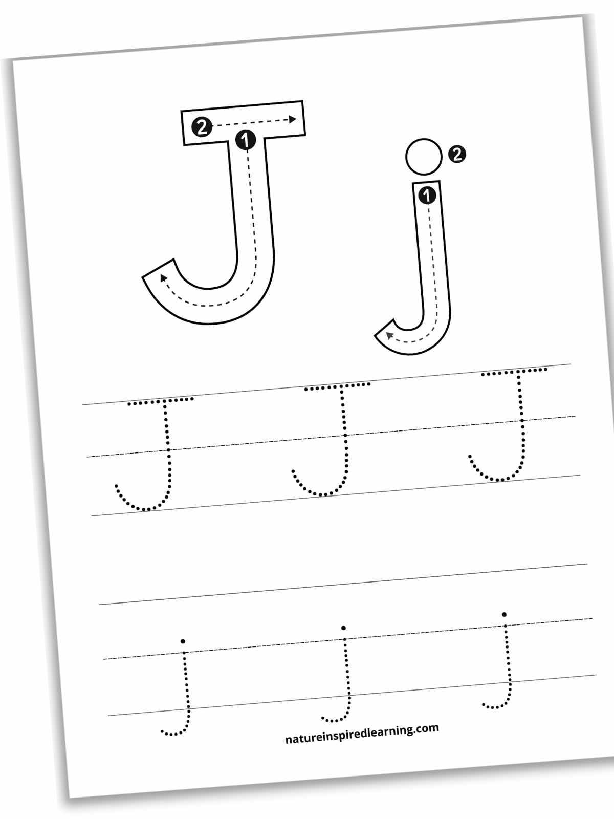 Letter J Tracing Worksheets Free Letter Tracing Worksheets