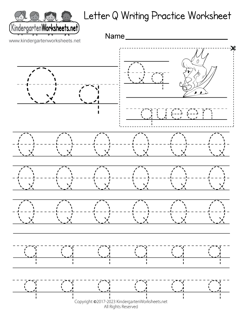 Letter Q Worksheet Letter Q Worksheet