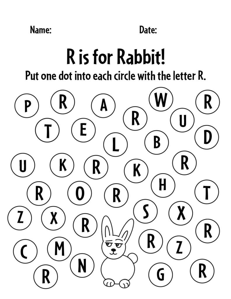 Letter R Worksheets For Pre Free Printable Infoupdate