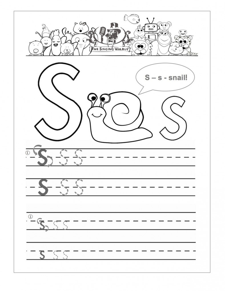 Letter S Worksheets Printable Activity Shelter