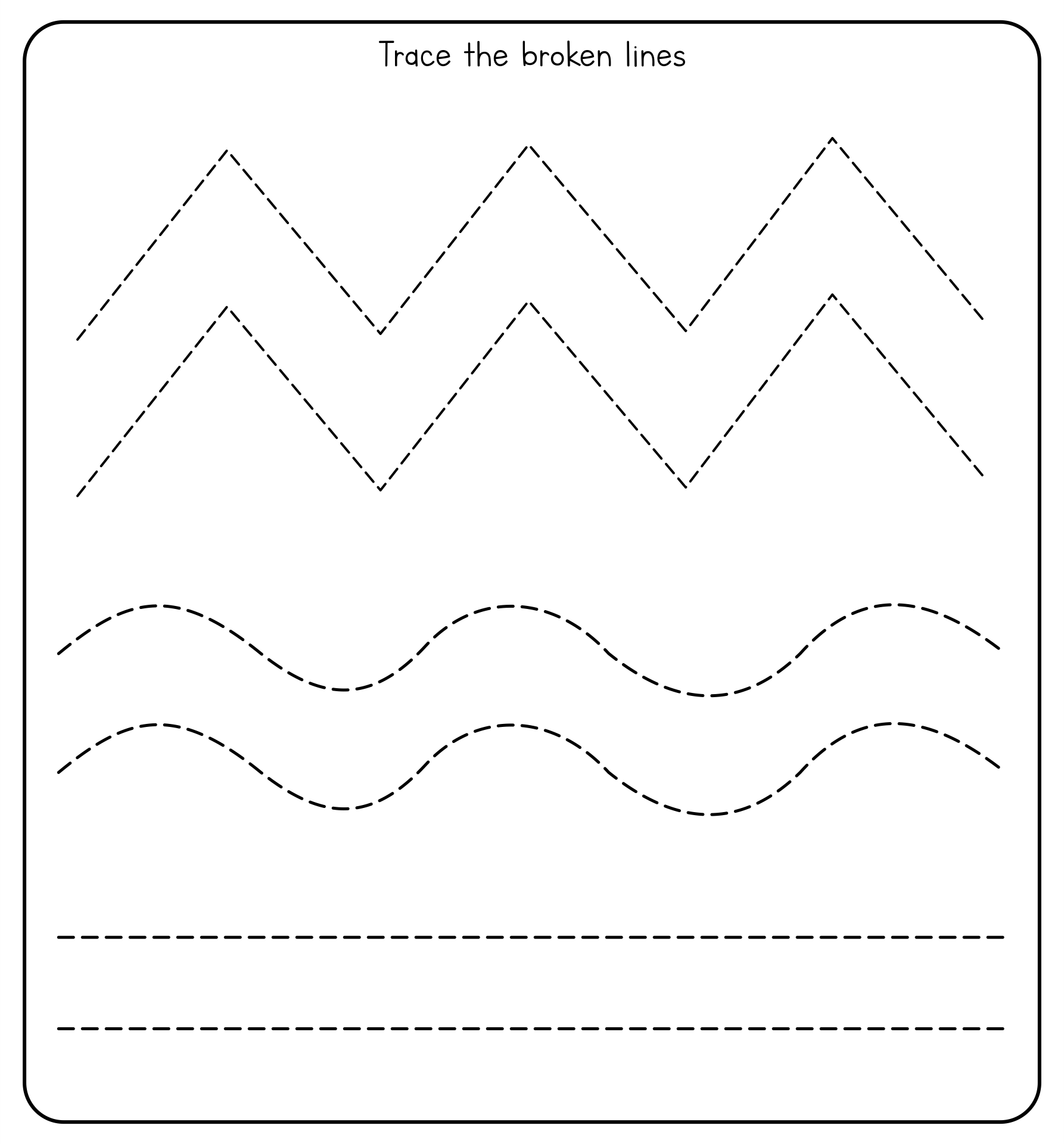 Line Tracing Worksheets Free 10 Free PDF Printables Printablee