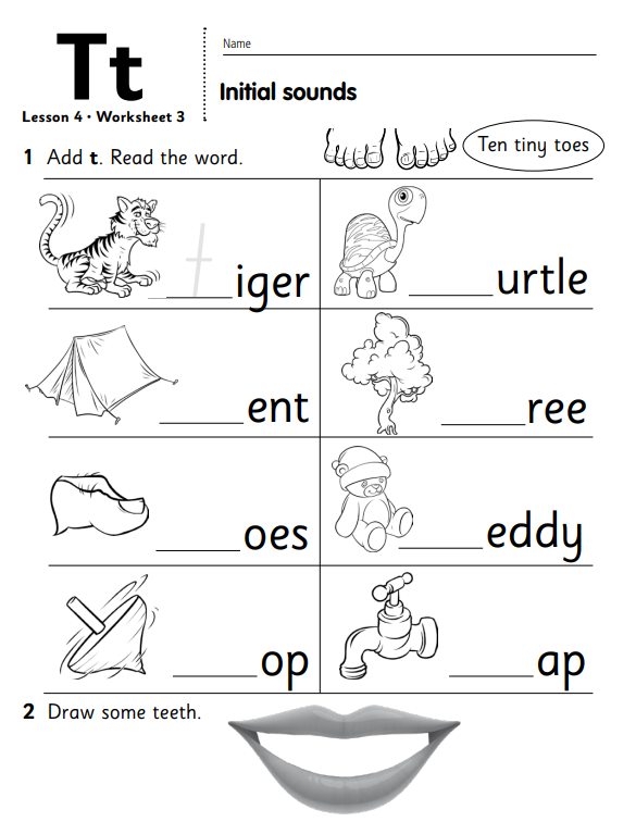 LKG English Worksheet PDF For Practice