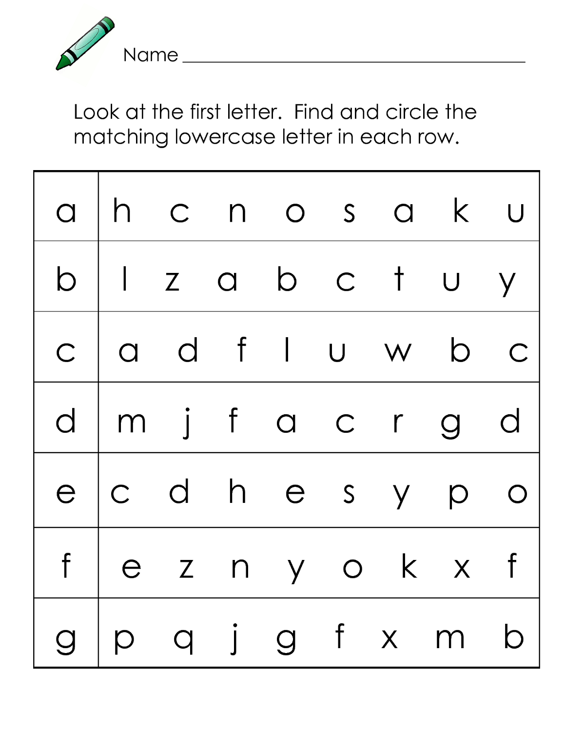 Lowercase Letter A Worksheets For Preschoolers Free Printable Letter 