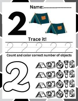Math Camping Worksheets Printable Free Camping Math Workshee