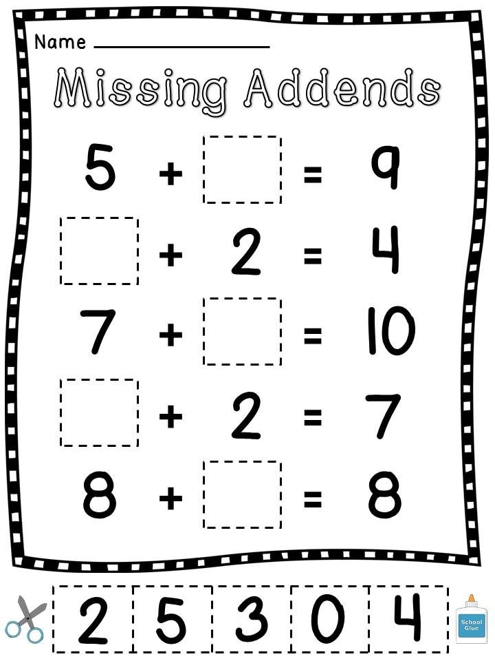Math For First Graders Worksheets