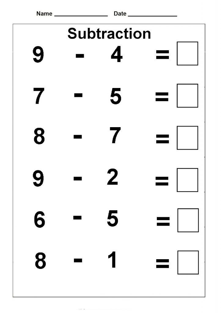 Math For First Graders Worksheets