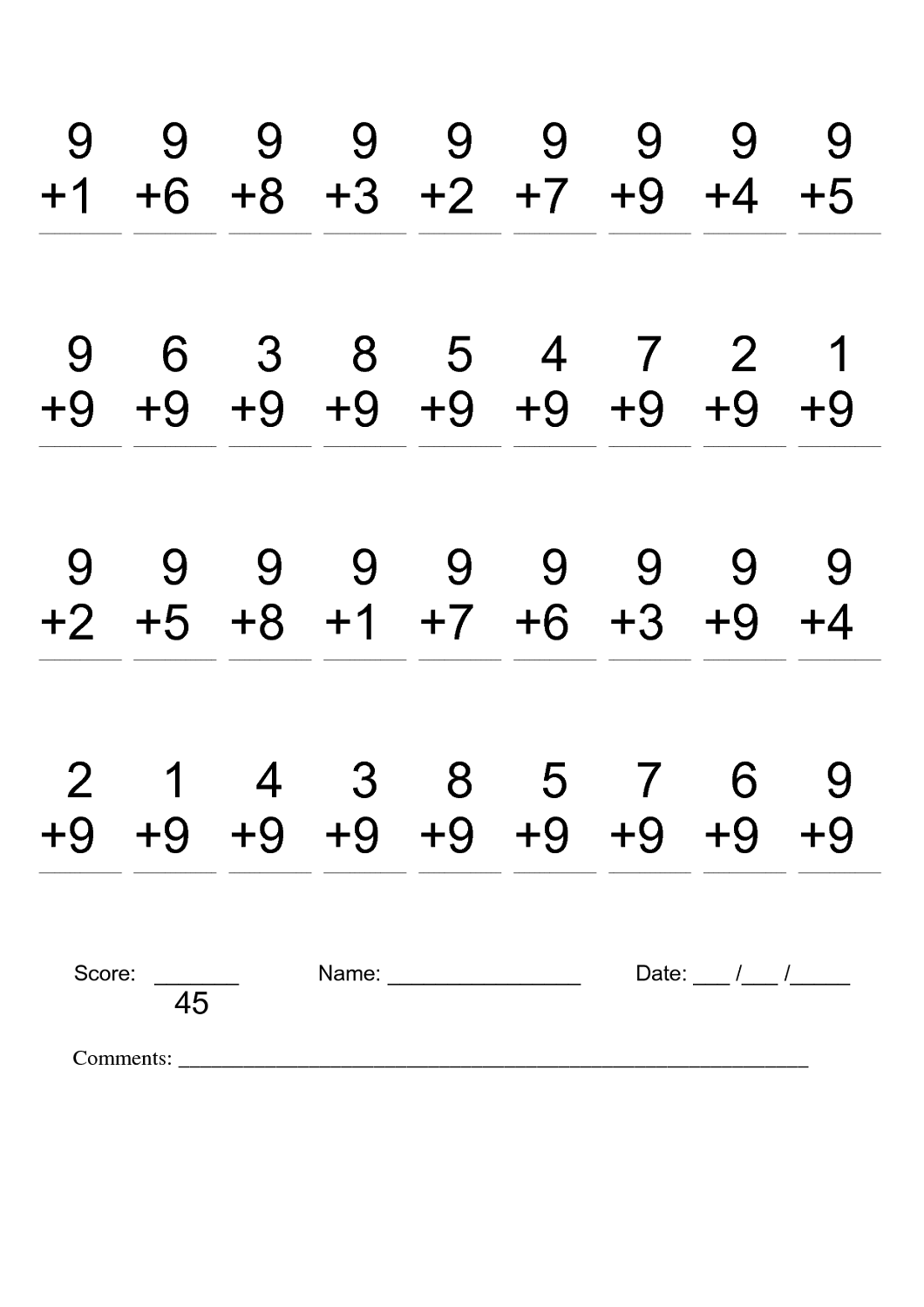 Math For Second Graders Printable Worksheets