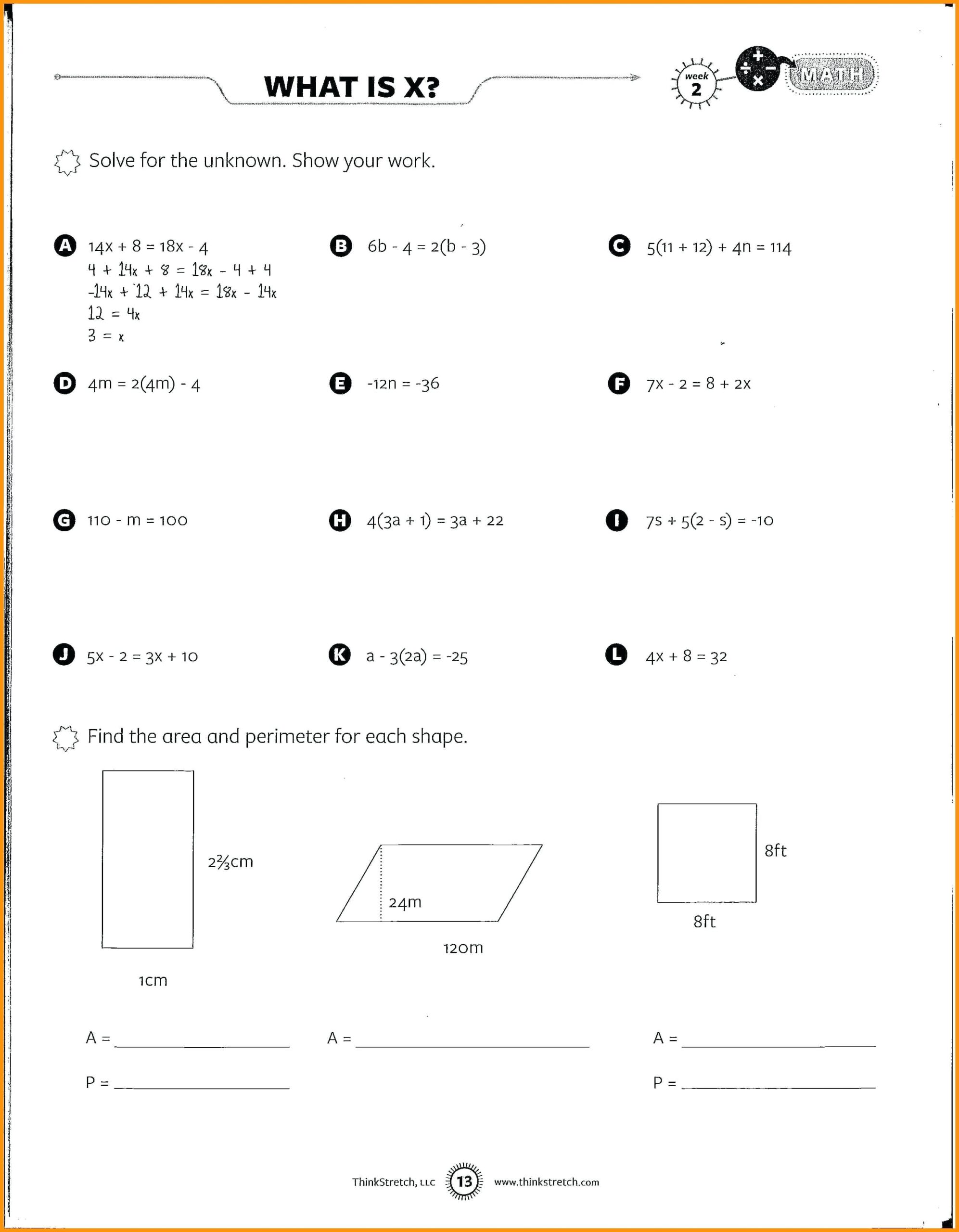 Math Problems For 8th Graders Worksheets