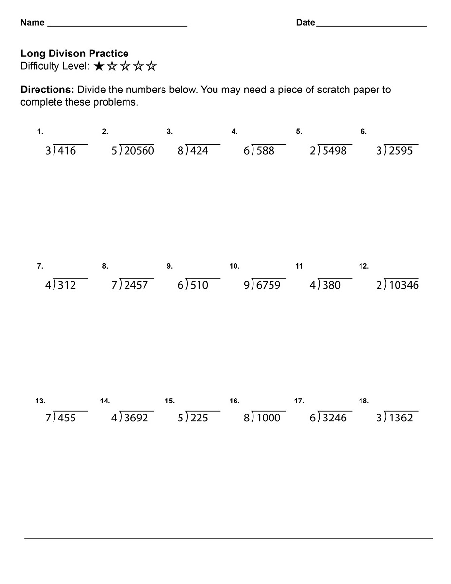 Math Worksheets For 4Th Graders Free Printables Printable Word Searches
