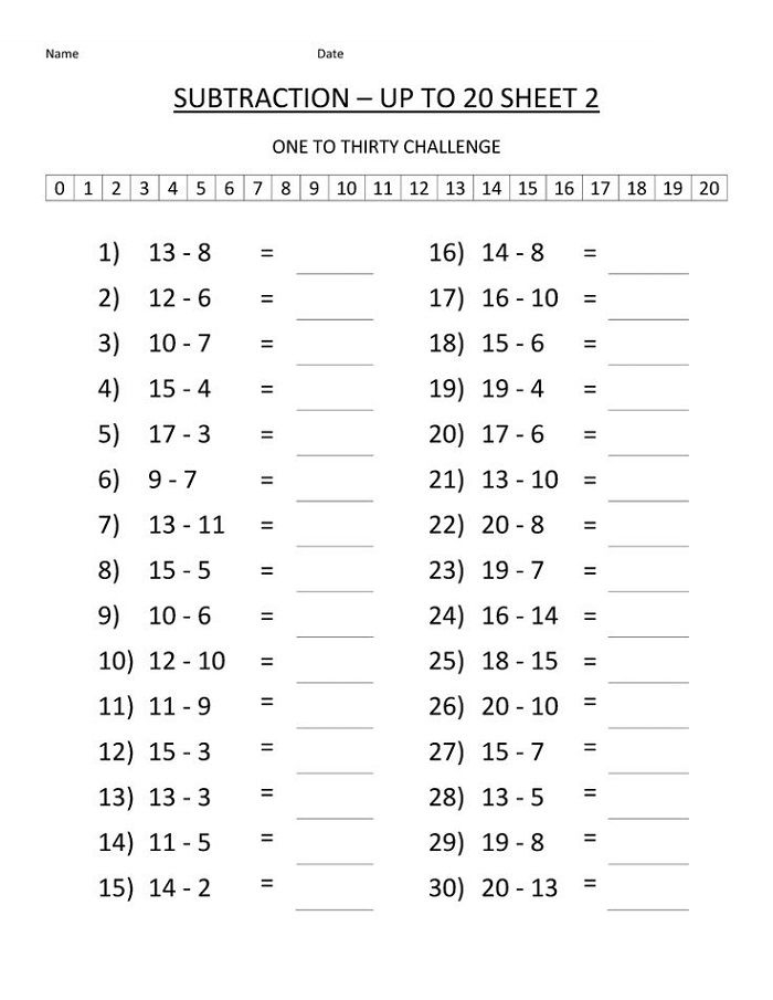Maths For Age 4 Years Old Worksheets