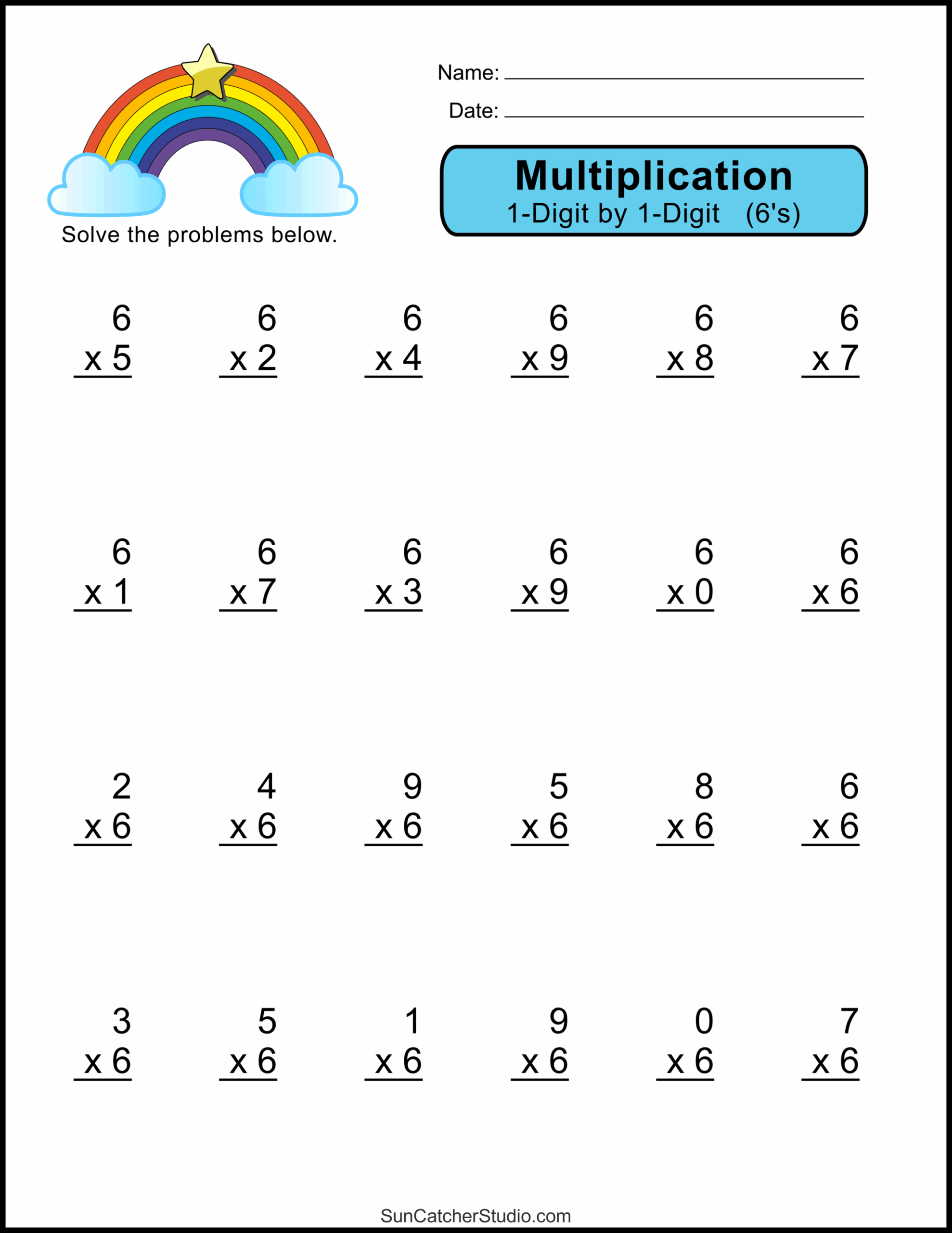 Multiplication Facts 0 5 Worksheets K5 Learning Worksheets Library