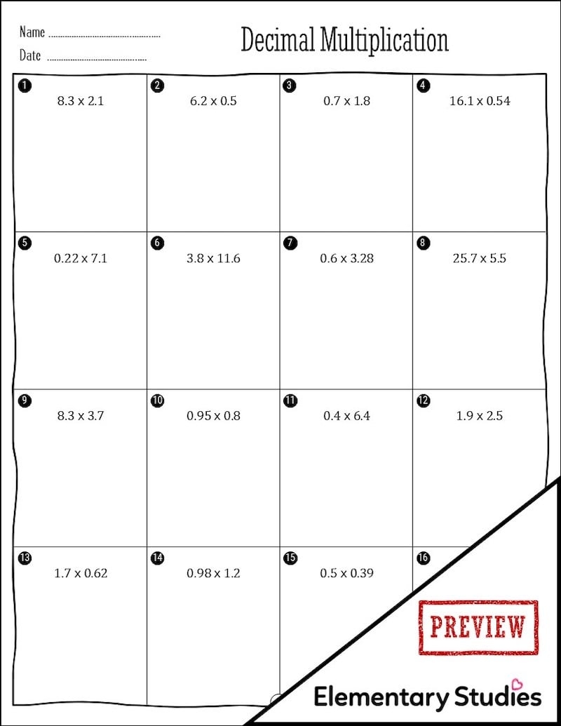 Multiplying And Dividing Decimals Worksheets Math Monks Worksheets 