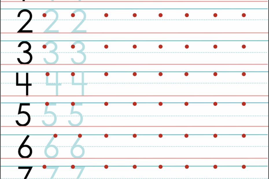 Number Writing Practice Sheet Free Printable From Flandersfamily Info