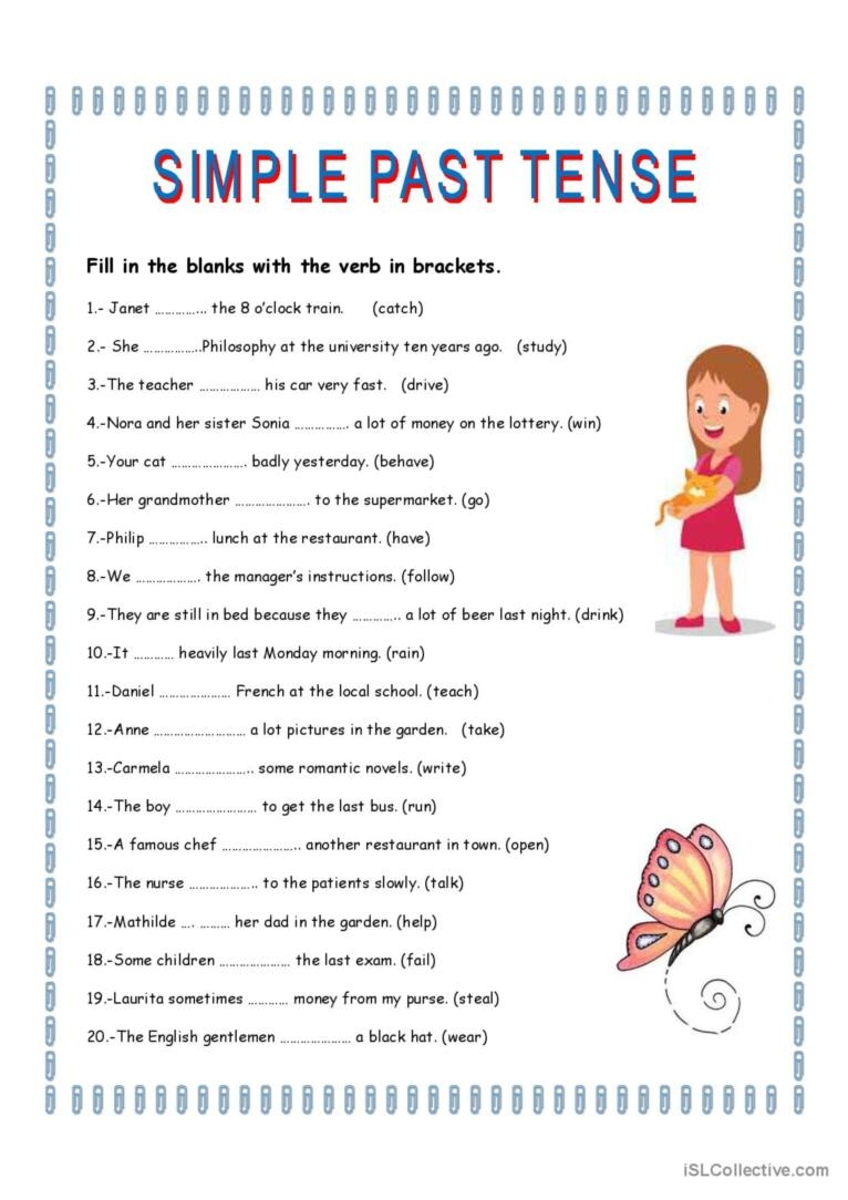 Past Simple Tense Grammar Worksheet Bilarasa Past Simple Tense Grammar Worksheet Bilarasa