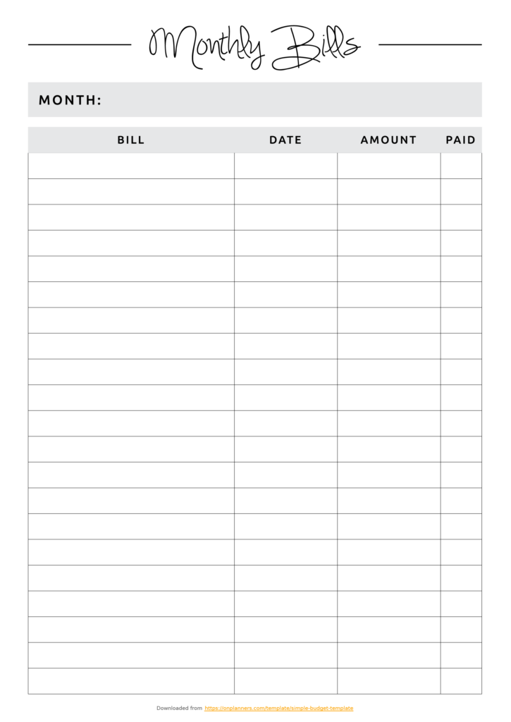 Pdf Beginner Printable Budget Worksheet Printable Worksheets