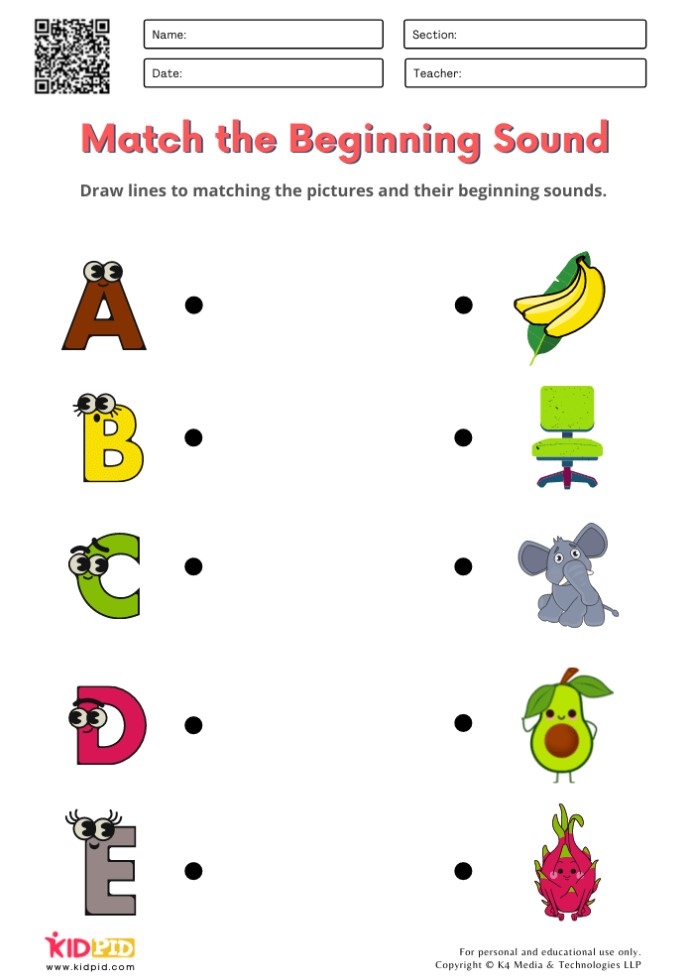 Phonics Worksheets For Kindergarten Free Printable Kindergarten 