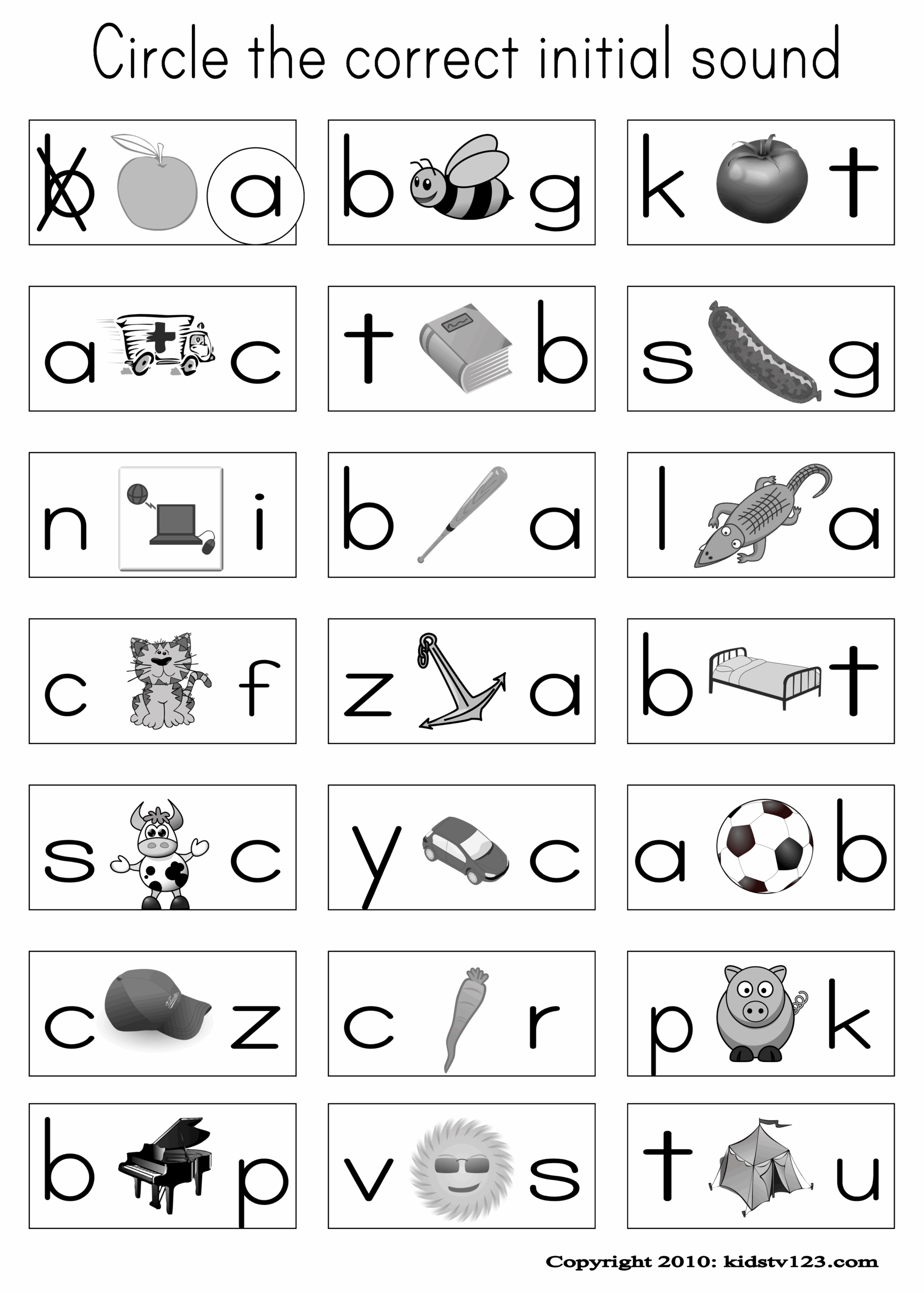 Phonics Worksheets For Pre Kindergarten Worksheets Samples