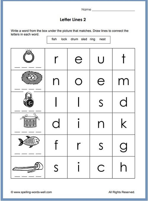 Phonics Worksheets Kindergarten Mom Worksheets Library