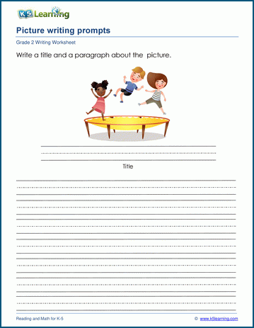 Picture Writing Prompts K5 Learning