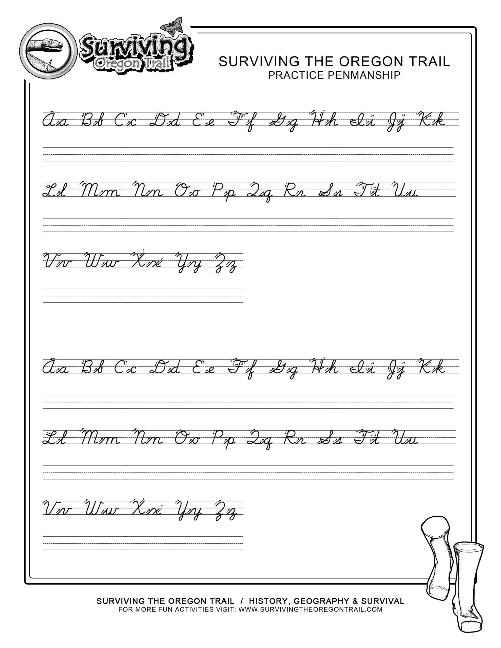 Practice Penmanship Free Abc 39 s Printable Cursive Writing Worksheet 