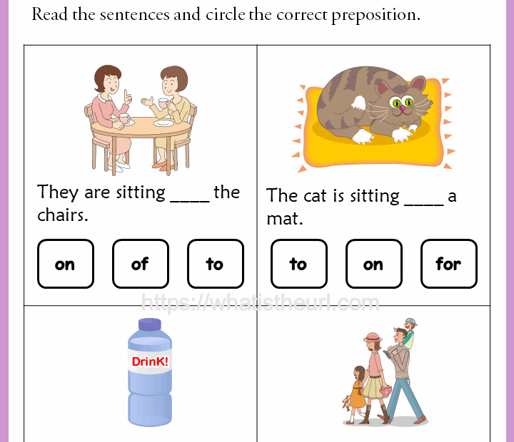 Preposition Worksheet For Class 8