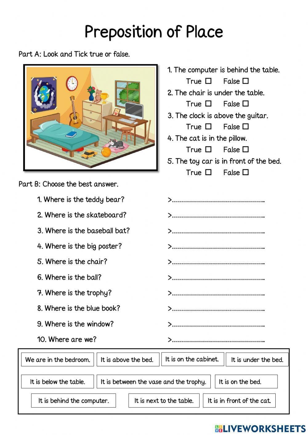 Prepositional Phrases Worksheets Worksheets Library