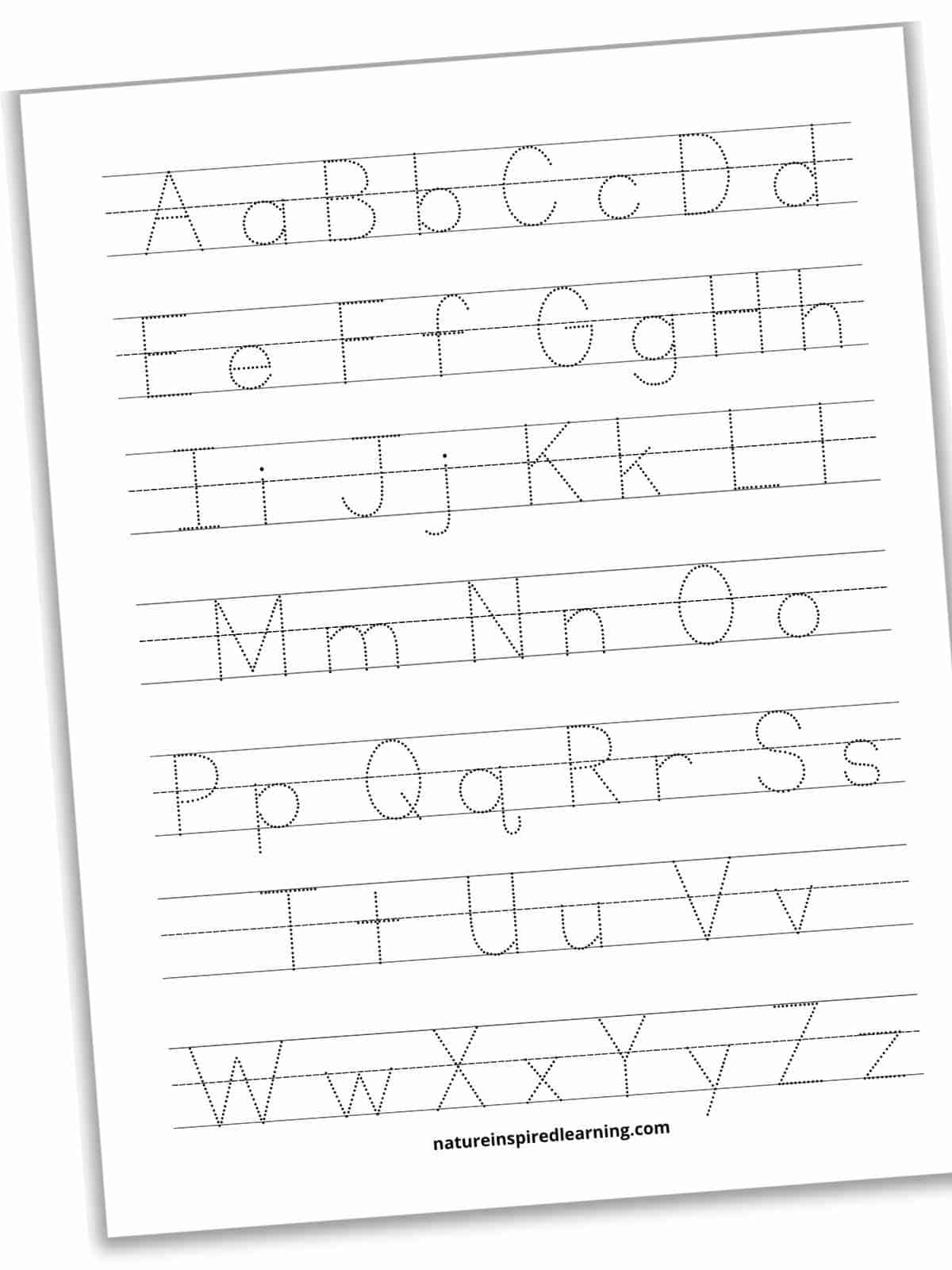 Preschool Alphabet Tracing Worksheets Childcareland Printable Tracing 