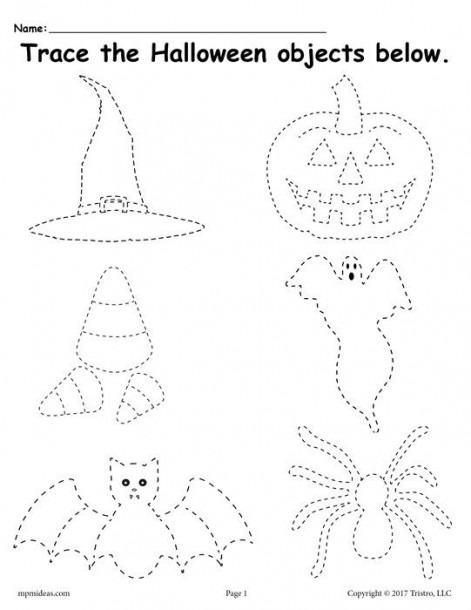 Preschool Halloween Worksheets Printables
