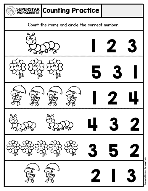 Preschool Math Worksheets Superstar Worksheets