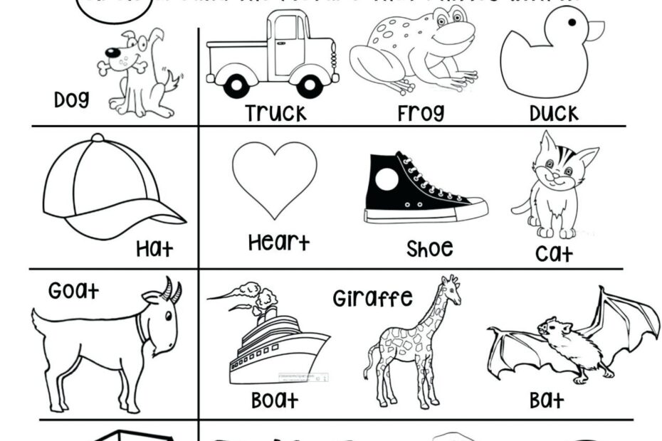 Preschool Worksheets Rhyming Preschool Worksheets