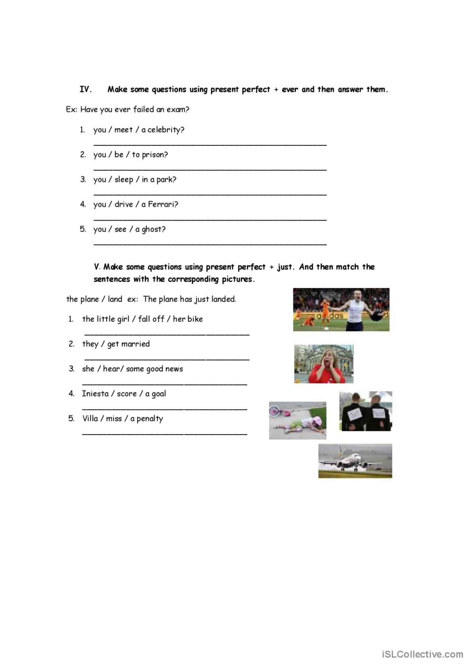 Present Perfect Worksheet English ESL Worksheets Pdf Doc
