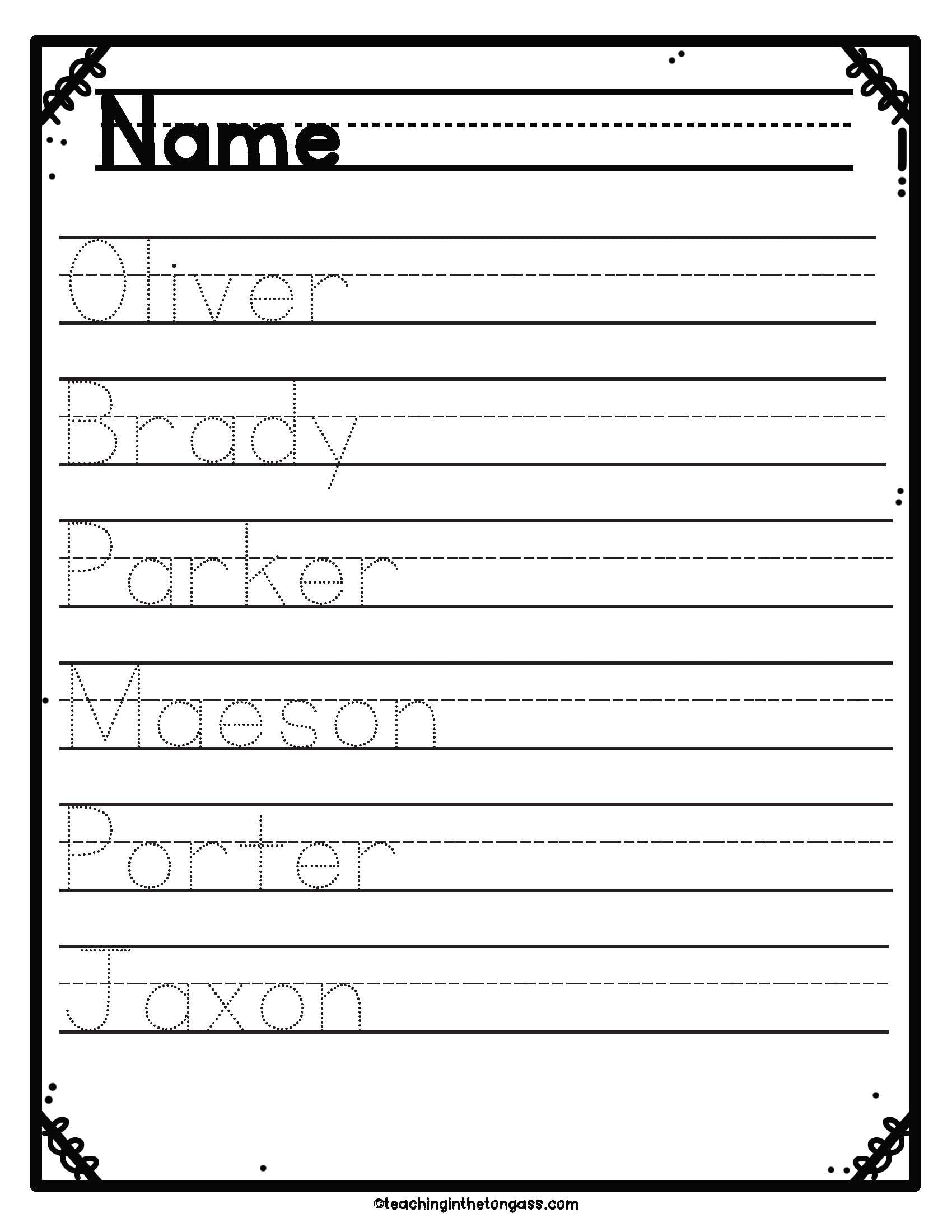 Print Cursive Handwriting Practice Worksheets Teaching In The Tongass
