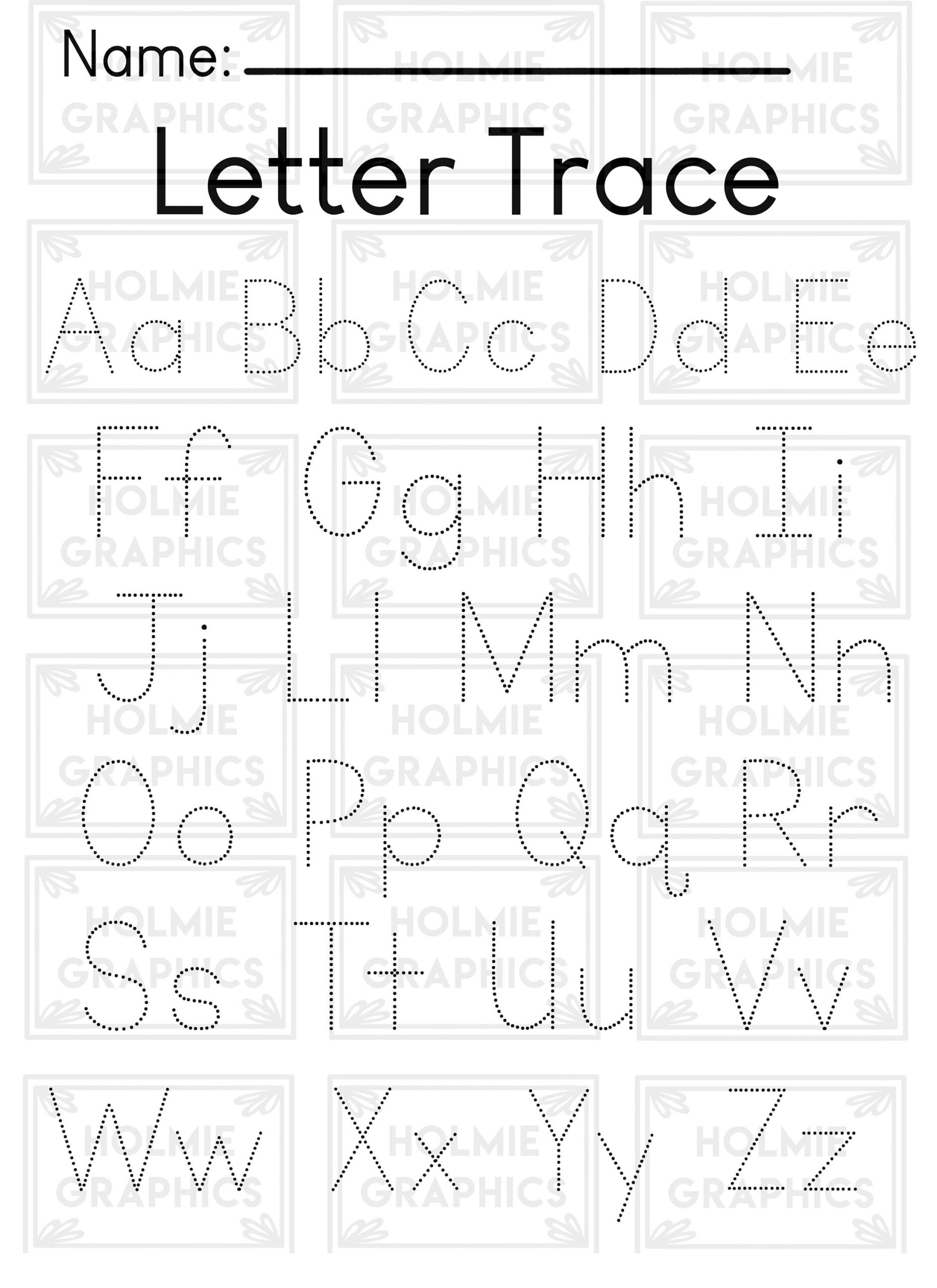 Printable Abc Traceable Worksheets