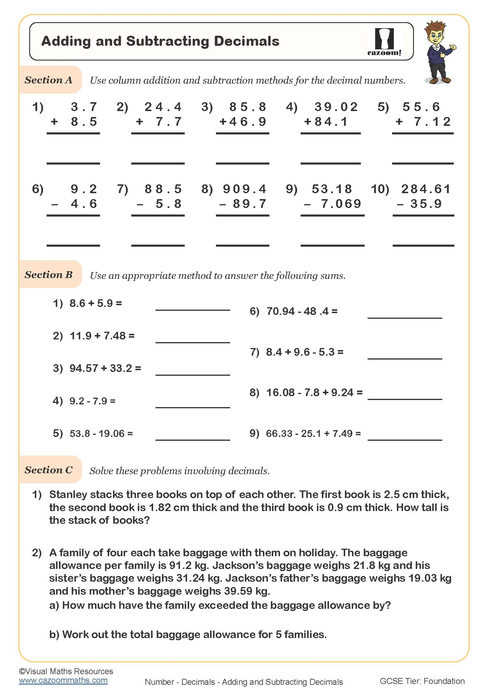 Printable Addition And Subtraction Worksheets Printab Vrogue co