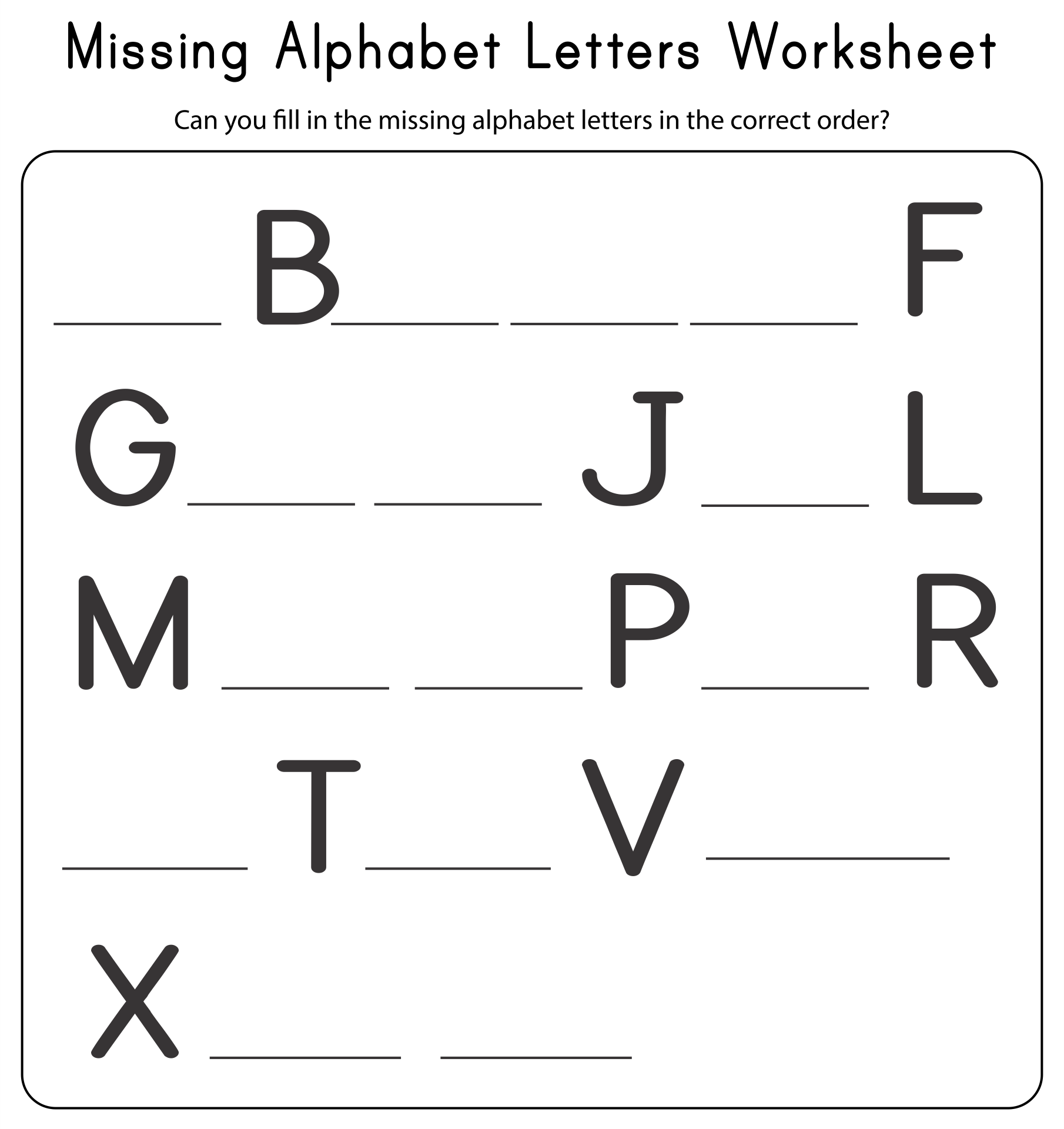 Printable Alphabet Letter Worksheets Alphabet And Number Worksheets