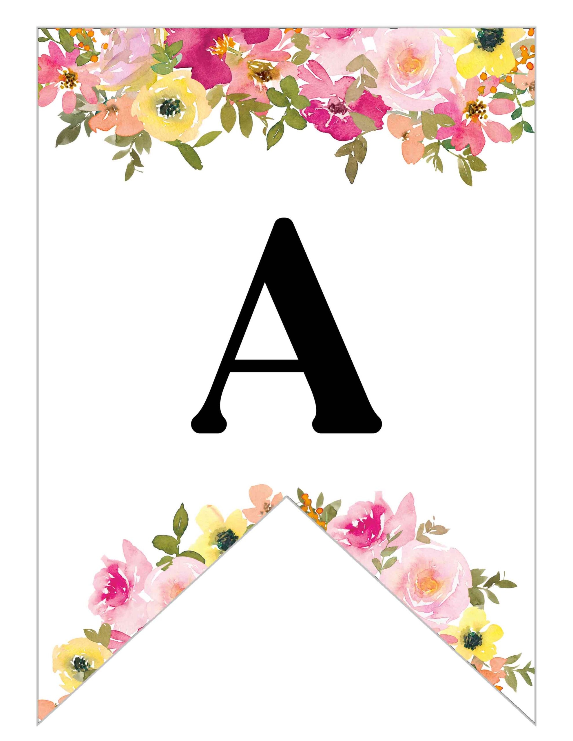 Printable Alphabet Letters For Birthday Banner Printable Infoupdate