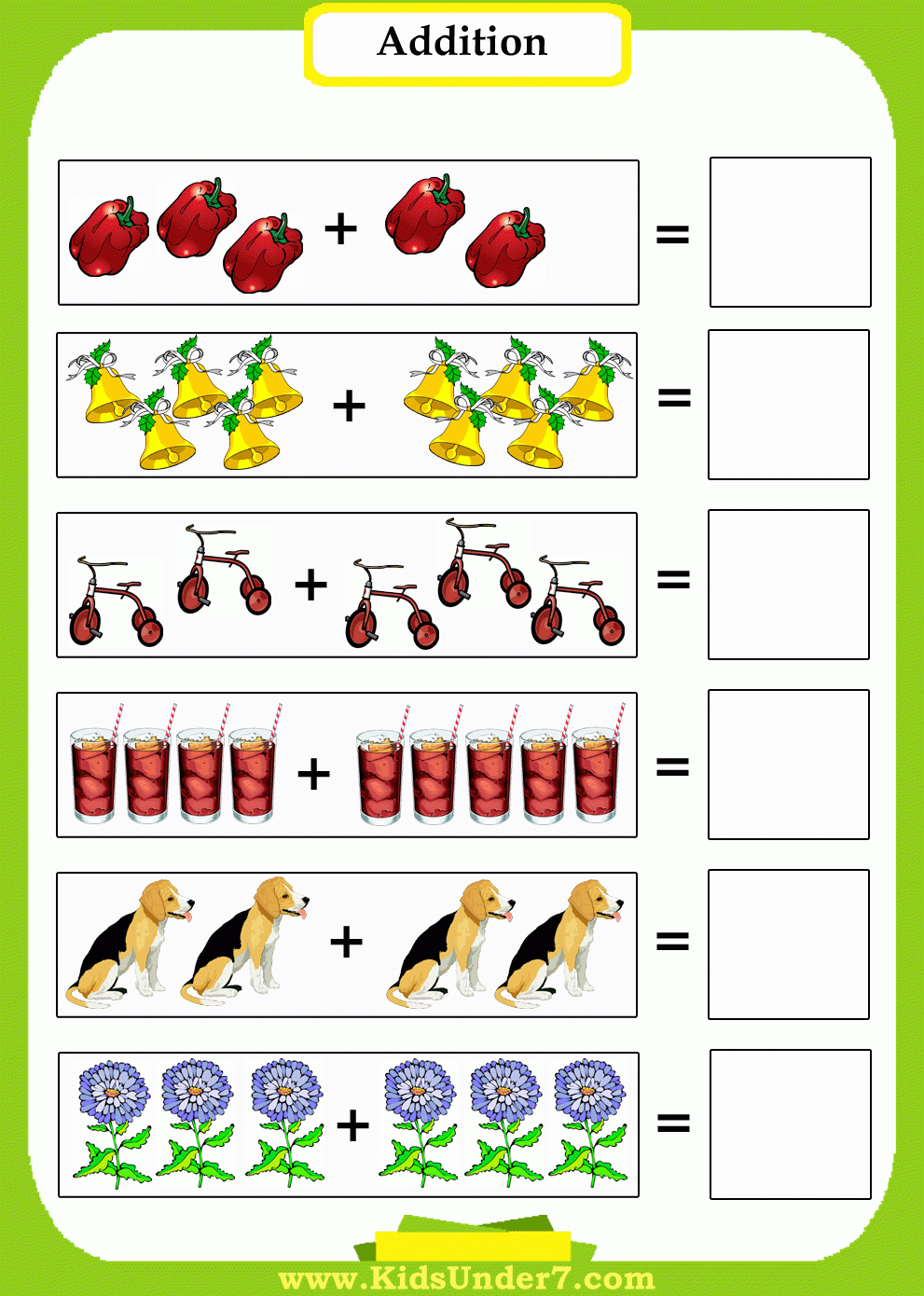 Printable Basic Addition Worksheets