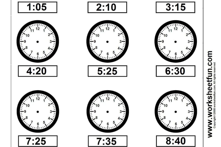 Printable Clock Worksheets Printable Worksheets
