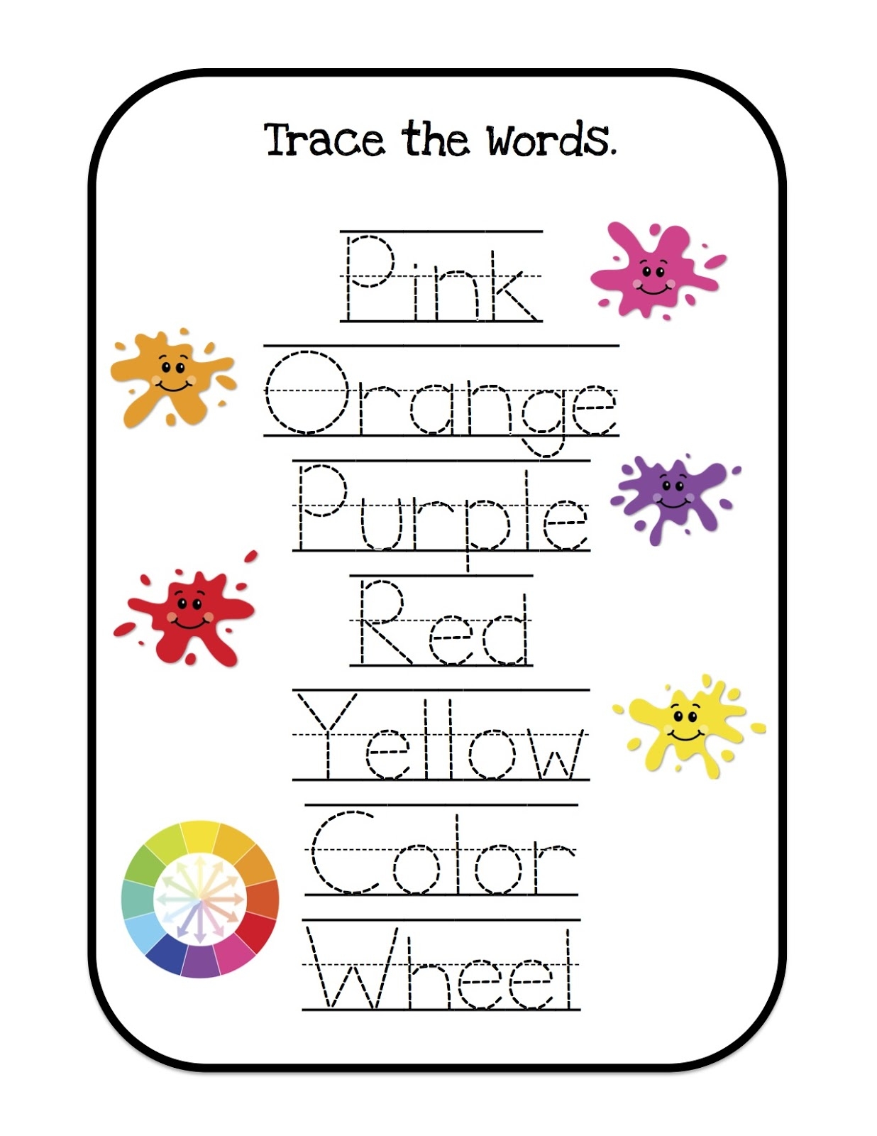 Printable Color Worksheets Printable Color Worksheets