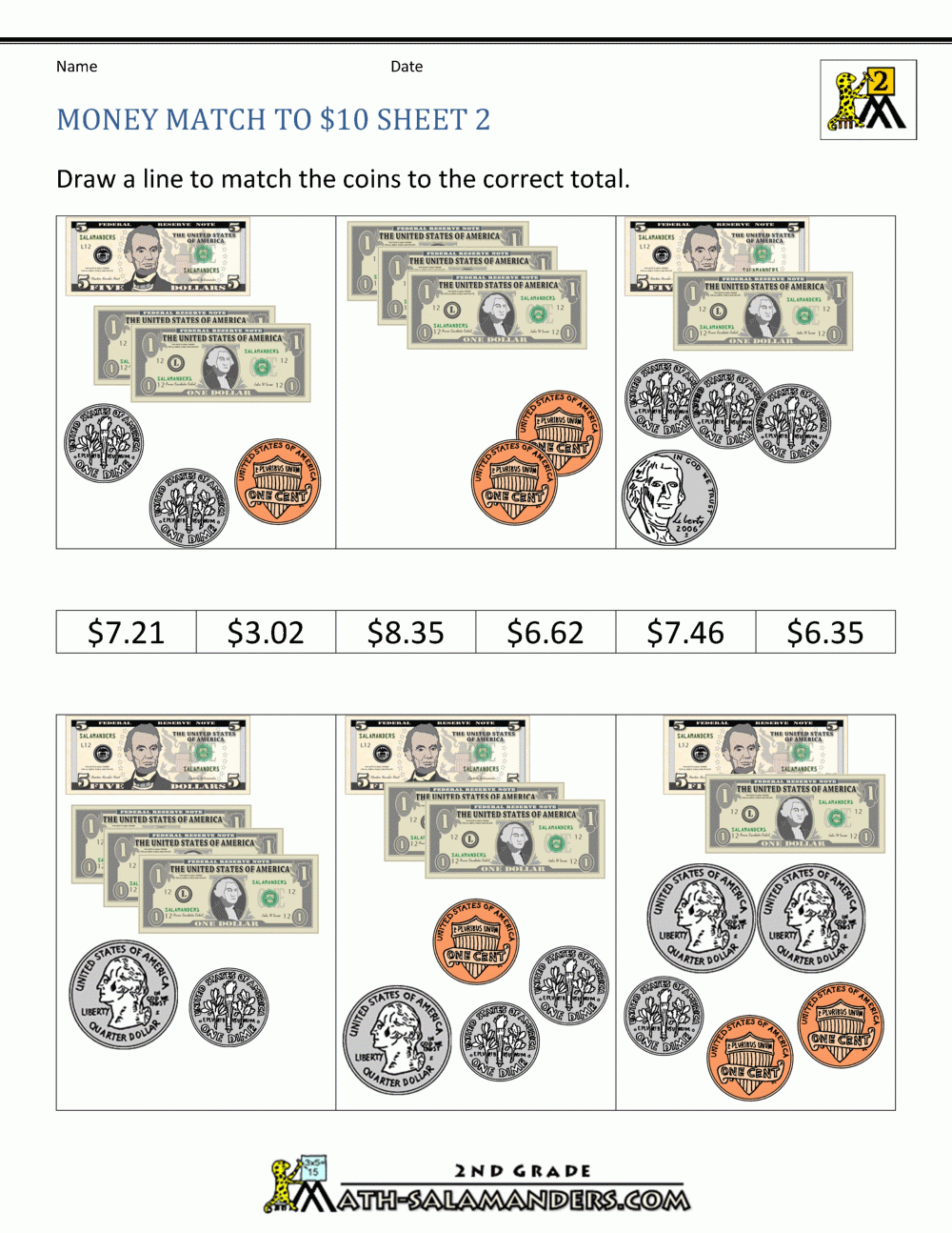 Printable Counting Money Worksheets Printable Worksheets