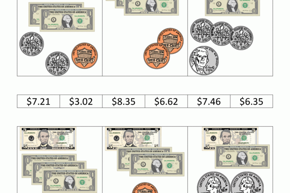 Printable Counting Money Worksheets Printable Worksheets